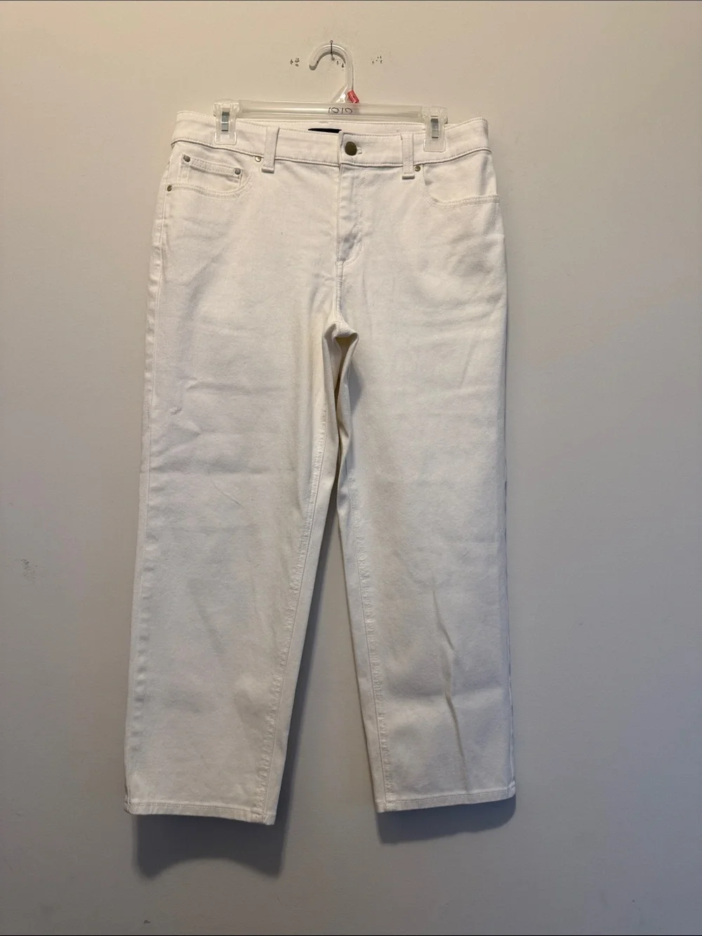 Talbots White Straight-Leg Jeans
